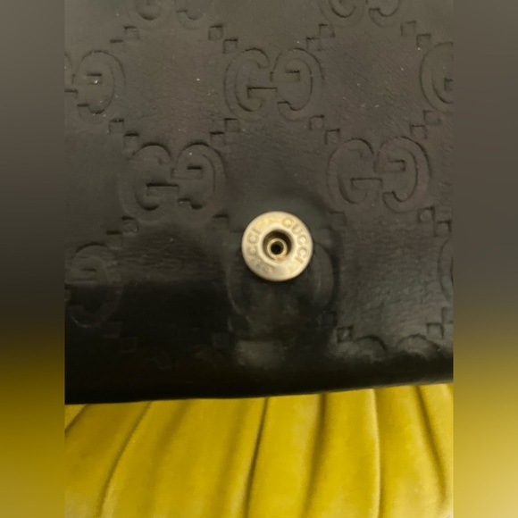 COPY - GUCCI Vintage Black Leather Wallet - Picture 7 of 8
